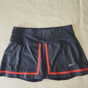 NikeDri-Fit Charcoal Gray Skort with Red Stripes Size M